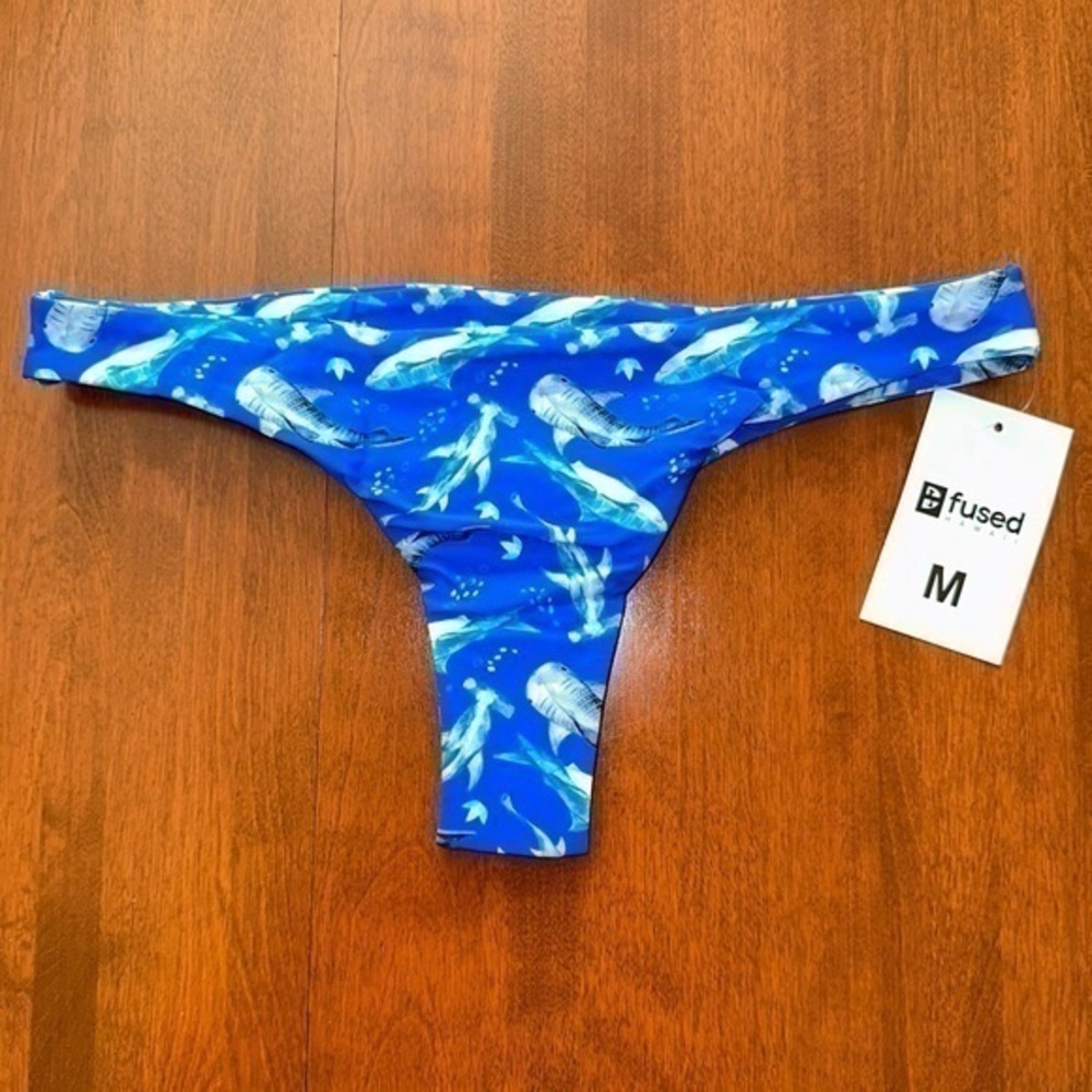 Fused Hawaii NAPILI bottom color Bite Me(blue) thong style nwt